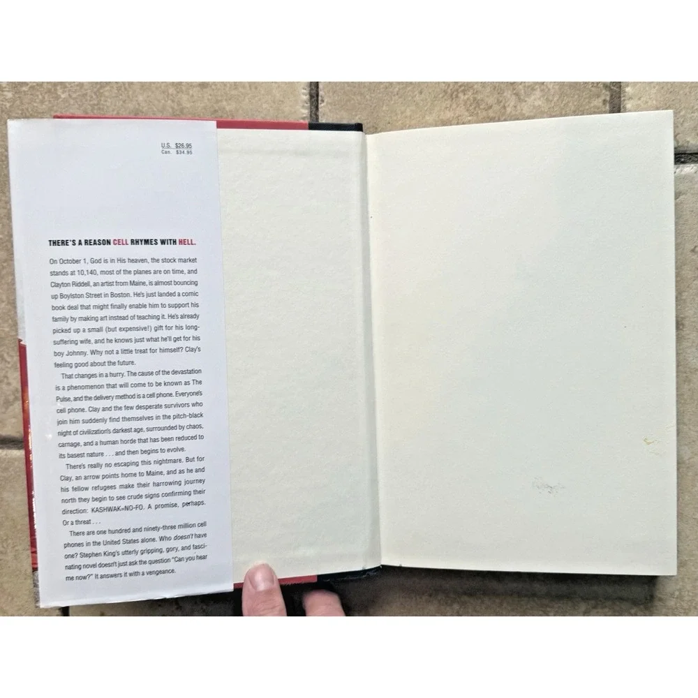 Cell by Stephen King, 1st Edition, Pristine Hardcover and Dust Jacket , Like New